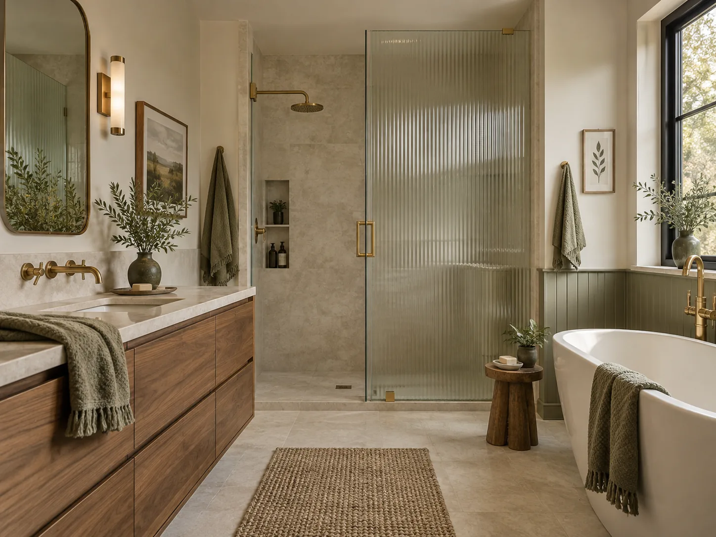 Contemporary bathroom design concept